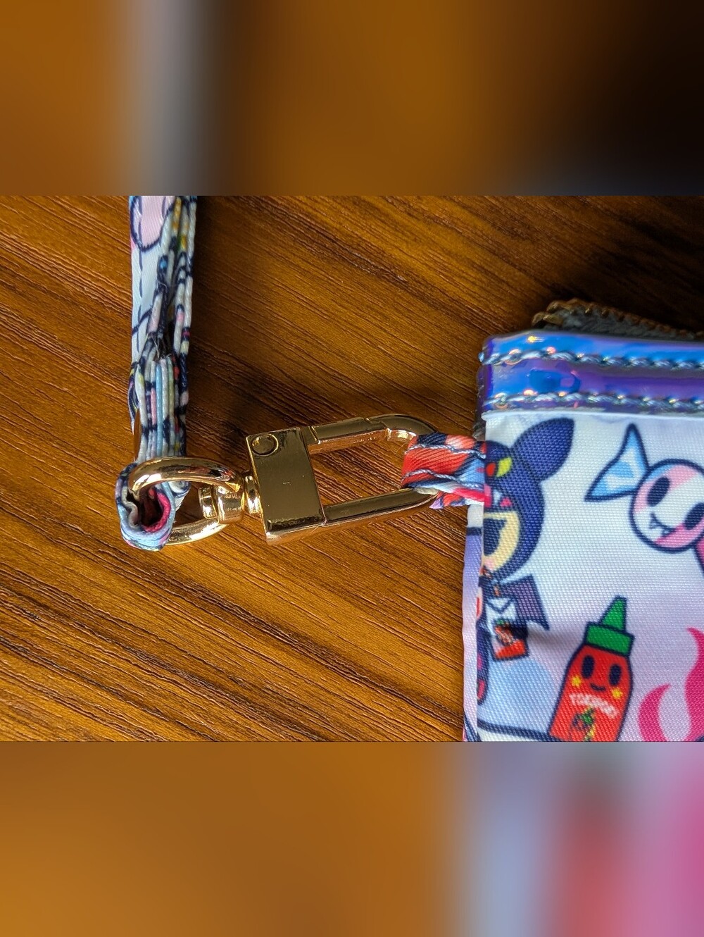 Jujube x Tokidoki Naughty Or Nice Zip Clutch W/Detachable Wristlet Strap - Picture 4 of 8